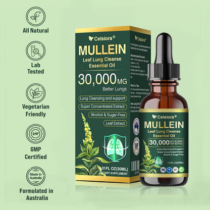 💖✅𝐀𝐔 𝐎𝐟𝐟𝐢𝐜𝐢𝐚𝐥 𝐒𝐭𝐨𝐫𝐞|𝐂𝐞𝐥𝐬𝐢𝐨𝐫𝐚® 𝐎𝐫𝐠𝐚𝐧𝐢𝐜 𝐌𝐮𝐥𝐥𝐞𝐢𝐧 𝐋𝐞𝐚𝐟 𝐋𝐮𝐧𝐠 𝐂𝐥𝐞𝐚𝐧𝐬𝐞 𝐄𝐬𝐬𝐞𝐧𝐭𝐢𝐚𝐥 𝐎𝐢𝐥 (🫁Cough, wheezing, shortness of breath, sputum, stuffy nose, bronchitis, bronchitis, allergy symptoms, lung discomfort💝)