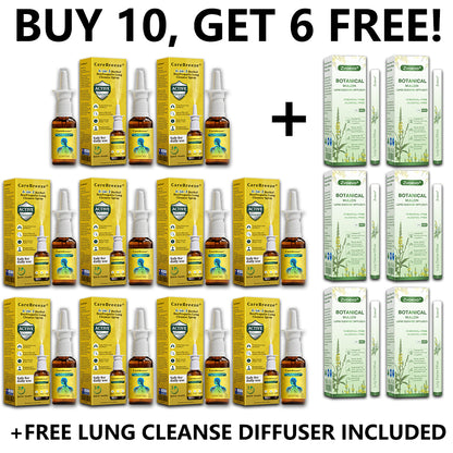 🐝✅AU Official Store:CareBreeze® 6-in-1 Herbal BeePropolis Lung Cleanse Spray（👨‍⚕️Directly acts on COPD, asthma, chronic bronchitis (CB), respiratory infections, lung cancer, sinusitis, and other conditions）