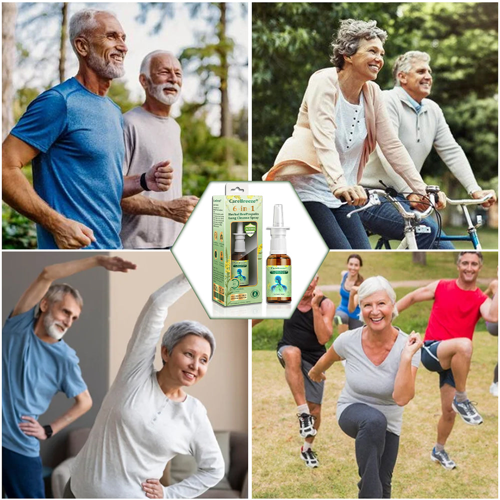 🌱🌱🇦🇺 Official Store:CareBreeze® 6-in-1 Herbal BeePropolis Lung Cleanse Spray🐝(⚡Fast Relief 🫁Long-Lasting Benefits)
