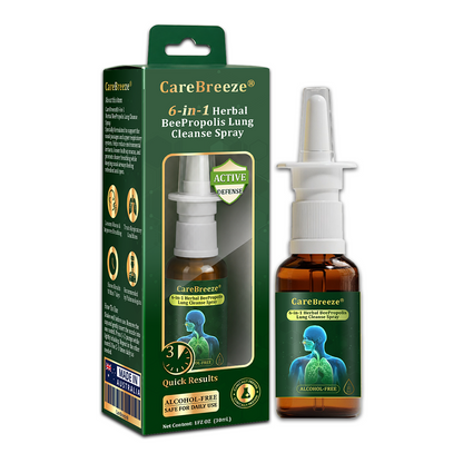 ✅✅🇦🇺 Official Store:CareBreeze® 6-in-1 Herbal BeePropolis Lung Cleanse Spray🐝(⚡Fast Relief 🫁Long-Lasting Benefits)