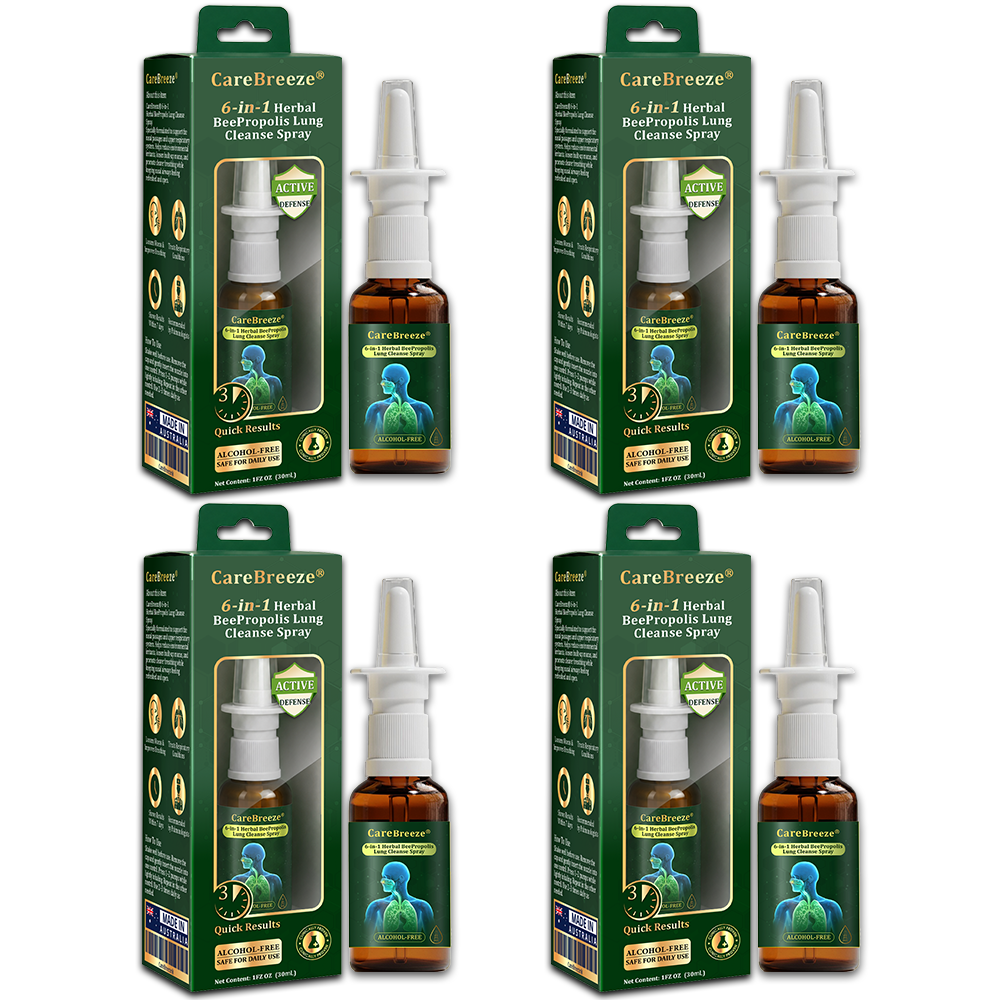 ✅✅🇦🇺 Official Store:CareBreeze® 6-in-1 Herbal BeePropolis Lung Cleanse Spray🐝(⚡Fast Relief 🫁Long-Lasting Benefits)