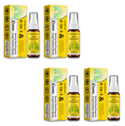 UP|🐝 Official Store:CareBreeze® 6-in-1 Herbal BeePropolis Lung Cleanse Spray