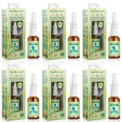 🌱🌱🇦🇺 Official Store:CareBreeze® 6-in-1 Herbal BeePropolis Lung Cleanse Spray🐝(⚡Fast Relief 🫁Long-Lasting Benefits)