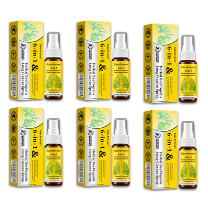 UP|🐝 Official Store:CareBreeze® 6-in-1 Herbal BeePropolis Lung Cleanse Spray