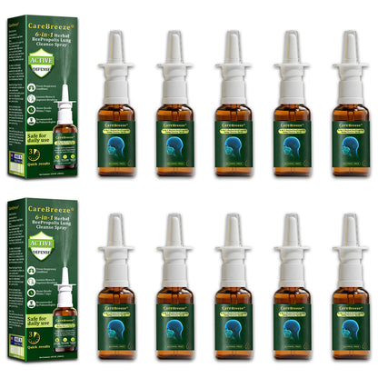 💖🐝✅AU Official Store:CareBreeze® 6-in-1 Herbal BeePropolis Lung Cleanse Spray（👨‍⚕️Directly acts on COPD, asthma, chronic bronchitis (CB), respiratory infections, lung cancer, sinusitis, and other conditions）