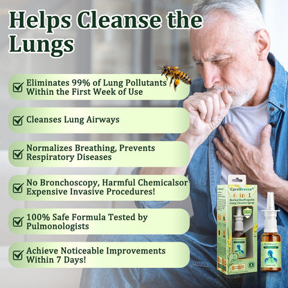 🌱🌱🇦🇺 Official Store:CareBreeze® 6-in-1 Herbal BeePropolis Lung Cleanse Spray🐝(⚡Fast Relief 🫁Long-Lasting Benefits)