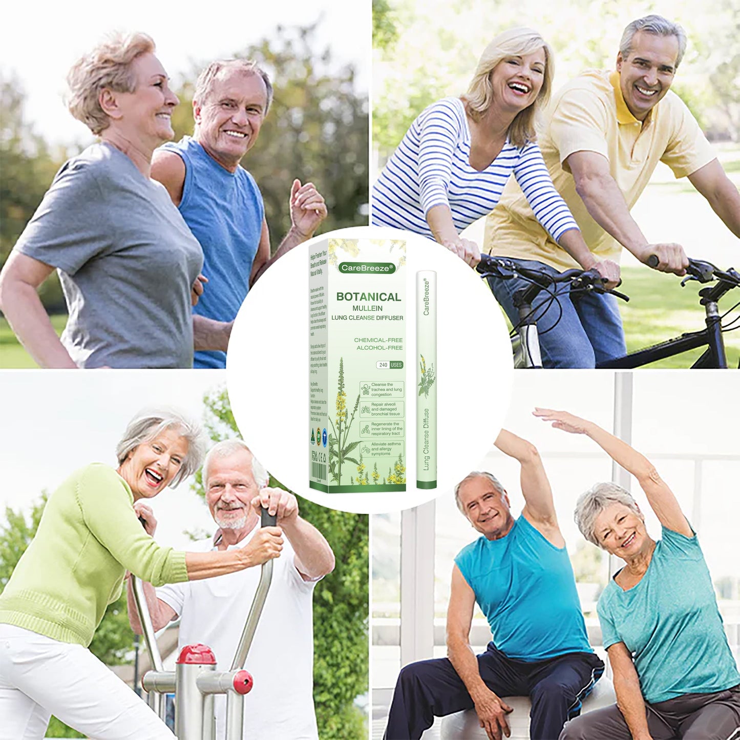 🇦🇺👨‍⚕️✅CareBreeze® Botanical Mullein Lung Cleanse Diffuser(🫁Cough, Pharyngitis, shortness of breath, sputum, stuffy nose, bronchitis, bronchitis, allergy symptoms, lung discomfort💝)