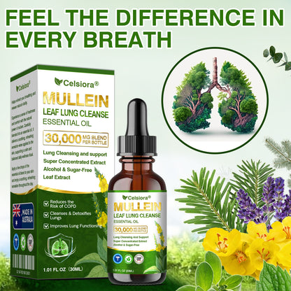 💝✅𝐀𝐔 𝐎𝐟𝐟𝐢𝐜𝐢𝐚𝐥 𝐒𝐭𝐨𝐫𝐞|𝐂𝐞𝐥𝐬𝐢𝐨𝐫𝐚® 𝐎𝐫𝐠𝐚𝐧𝐢𝐜 𝐌𝐮𝐥𝐥𝐞𝐢𝐧 𝐋𝐞𝐚𝐟 𝐋𝐮𝐧𝐠 𝐂𝐥𝐞𝐚𝐧𝐬𝐞 𝐄𝐬𝐬𝐞𝐧𝐭𝐢𝐚𝐥 𝐎𝐢𝐥 (💖Cough, wheezing, shortness of breath, sputum, stuffy nose, bronchitis, bronchitis, allergy symptoms, lung discomfort💝)